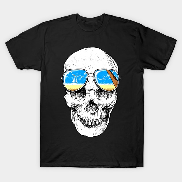 Skull Holiday T-Shirt by quilimo